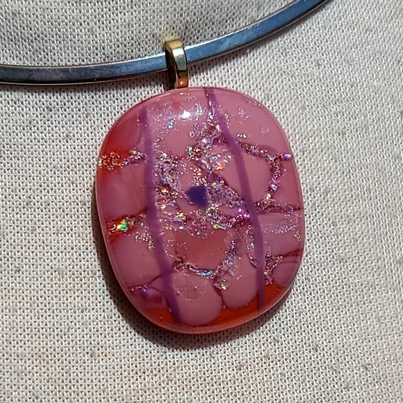 Handcrafted artisan morano glass pendant - Picture 5 of 6